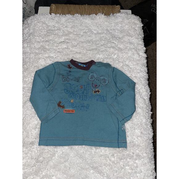 Gagou Tagou sz. 9 month long sleeved tee. Adorable, great quality - Picture 2 of 8